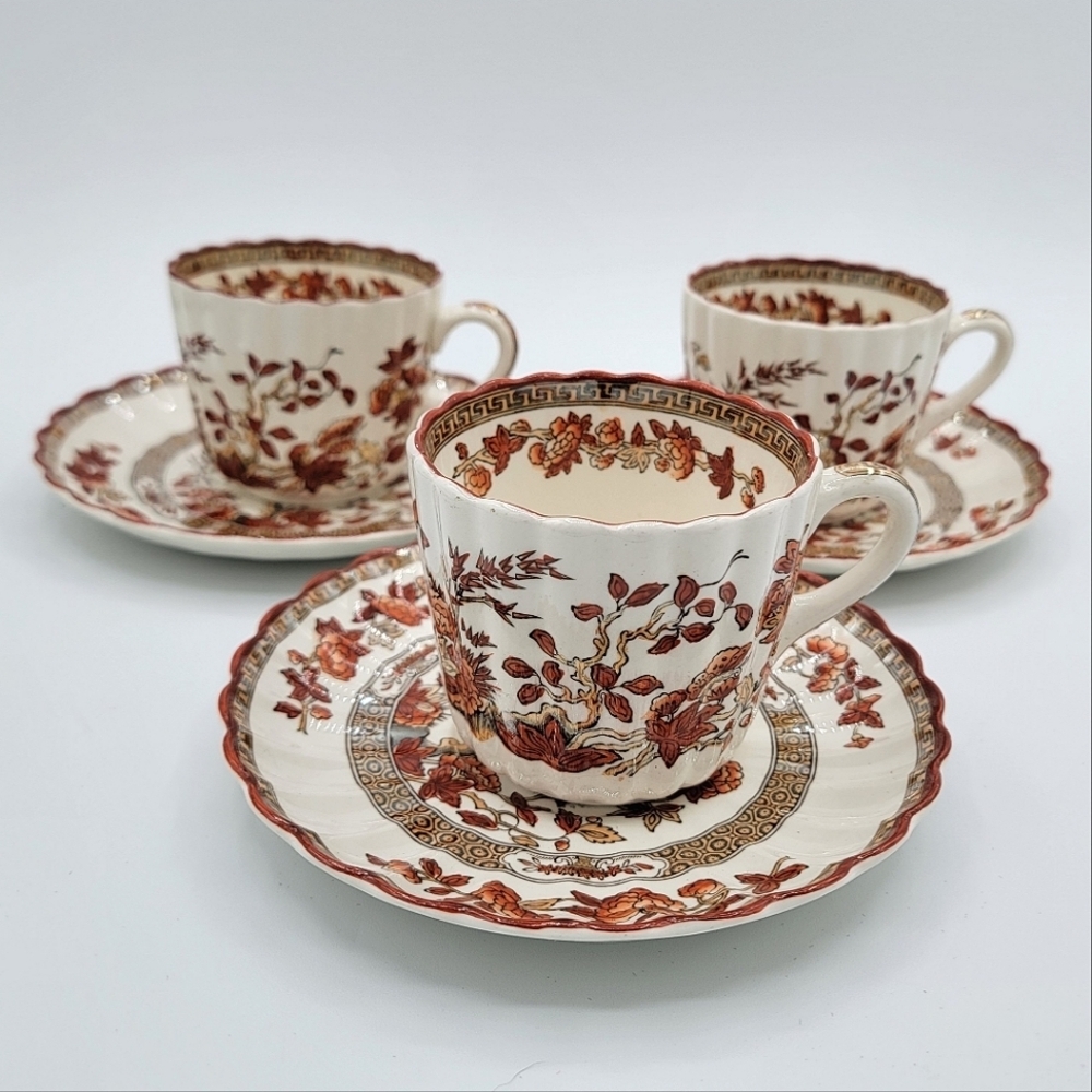 Antique Cups & Saucers Set #1973